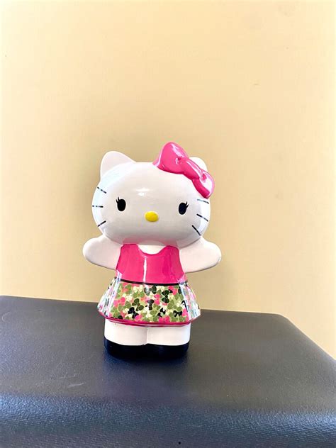 hello kitty pottery|hello kitty ceramic coin bank.